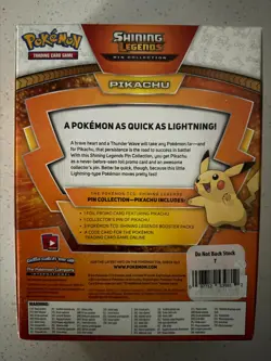 NEW UNOPENED Pokemon Shining Legends Pin Collection Box: Pikachu - Image 2
