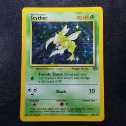 Scyther 10/64 Jungle Holo Rare 1999 Pokemon Wizards Nintendo - Image 1