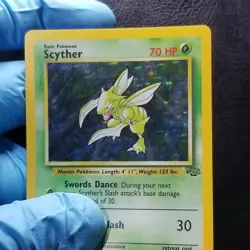 Scyther 10/64 Jungle Holo Rare 1999 Pokemon Wizards Nintendo - Image 4