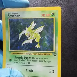 Scyther 10/64 Jungle Holo Rare 1999 Pokemon Wizards Nintendo - Image 5