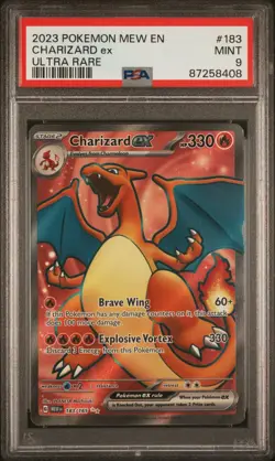 2023 PSA 9 Mint Pokemon 151 SV2a Charizard ex Full Art 183/165 card Mint - Image 1