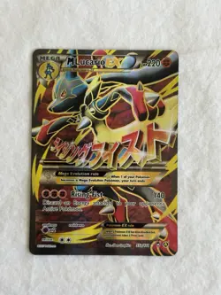 Pokemon M Lucario EX 55a/111 Full Art Ultra Rare Holo Promo Mega Powers NM - Image 1