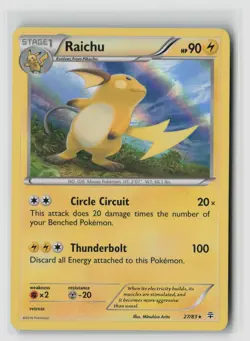 RAICHU 27/83 HOLO RARE GENERATIONS POKEMON TCG LP - Image 1