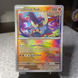 Great Tusk 055/131 (Master Ball Pattern) Prismatic Evolutions Pokemon TCG - Image 1