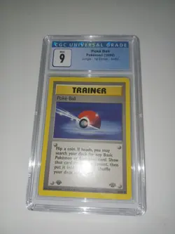 Pokemon Poke Ball 1999 Jungle 1st Ed 64/64 Cgc 9 Free Shipping - Image 1
