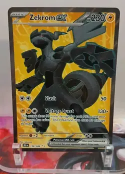 Zekrom ex 158/086 Pokemon Black Bolt Holo Ultra Rare NEAR MINT - Image 1
