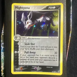 Pokemon Mightyena Holo Rare EX Deoxys 12/107 NM - Image 1