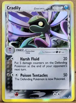 Pokemon Cradily Holo 2/110 Ex Holon Phantoms NM/Mint - Image 1