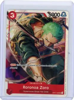 Roronoa Zoro - One Piece TCG The Three Captains OP01-025 Mint FOIL - Image 1
