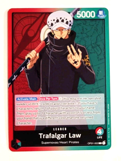 Trafalgar Law - OP01-002 - Leader Card - English - Romance Dawn - One Piece_2 - Image 1