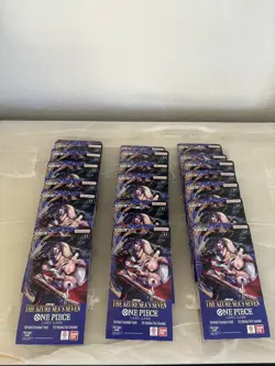 20 One Piece The Azure Sea’s Seven OP 14 Sleeved Booster Packs English. - Image 1