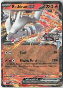 Reshiram ex (White Flare Stamped) Double Rare Miscellaneous Cards & Products 020 - Image 1