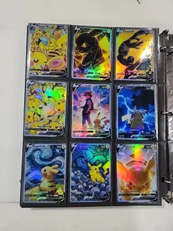 Lot of 9 Custom holo fanart mixed V Pokemon Trading Card Sleeved & Top Loaded!! - Image 2