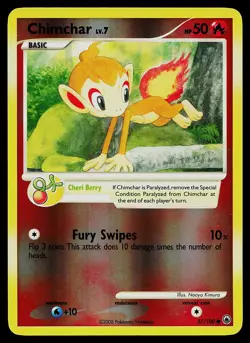 Pokemon Card - Chimchar Majestic Dawn 57/100 Common Reverse Holo - Image 1