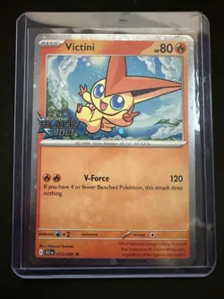 Victini #012/086 Black Bolt Stamped SV Black Bolt Promo Pokemon Card NM - Image 5