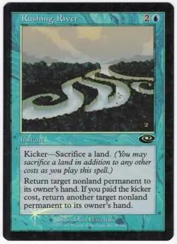 Rushing River 2001 Planeshift FOIL Blue Common Instant MTG SP - NM AZ2 - Image 1