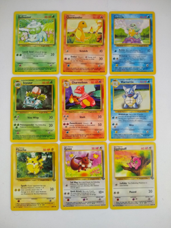 Pokemon Base Set Starters + Evolutions + Pikachu + Eevee+Jigglypuff- Exact Cards - Image 1