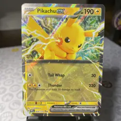 Pikachu ex 028/131- Double Rare SV: Prismatic Evolutions Pokemon TCG - Image 1