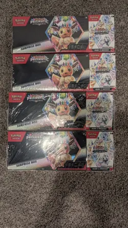 Pokemon Prismatic Evolutions Booster Bundle And Surprise Box 2 Pack. LOT OF 4 - Image 1