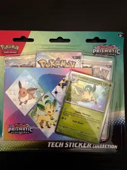 Pokemon TCG Prismatic Evolutions Tech Sticker Collection Set Lot Of 3 Sealed New - Image 4