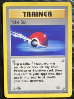 Poke Ball #64/64 1st Edition Jungle NM/Near Mint Pokemon 1999 - Image 1