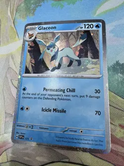 SWIRL 🌀Glaceon SVP 171 Black Star Promo Cosmos - Pokemon Prismatic Evolutions - Image 3