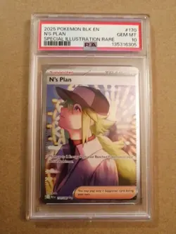 N's Plan 170/086 Special Illustration Rare Blk En-black Bolt Pokemon PSA 10 - Image 1