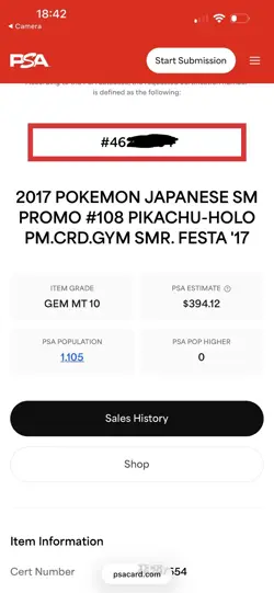 PSA 10 - Pikachu Holo 108/SM-P Summer Festa 2017 Japanese Promo - Pokemon - Image 3