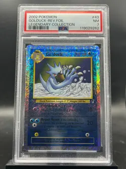 2002 Pokemon Legendary Collection Golduck 43/110 Reverse Holo PSA 7 - Image 1