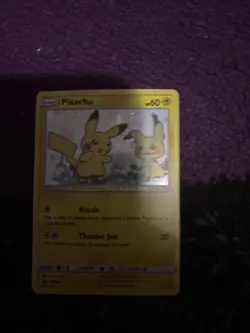 Pikachu & Mimikyu 2019 Sun & Moon Black Star Promo Holo SM162 - Image 1