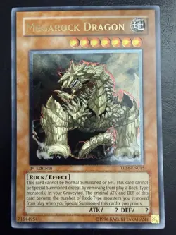 Yu-Gi-Oh TCG Megarock Dragon Ultimate Rare 1st Edition TLM-EN015 - Image 1
