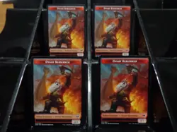 MTG Dwarf Berserker Token 4 pack - Image 1