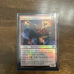 x1 Magmakin Artillerist DFT Aetherdrift MTG 137 FOIL COMMON M/NM 1x - Image 1