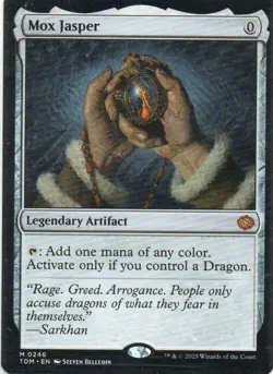 MTG: Tarkir: Dragonstorm: Mox Jasper: Lightly Played Condition - Image 1