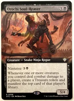 MTG Orochi Soul-Reaver EXTENDED ART Outlaws of Thunder Junction Commander 58 NM - Image 1