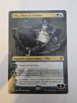 MTG, Oko, Thief of Crowns, (Borderless) Throne of Eldraine, Regular - Image 1