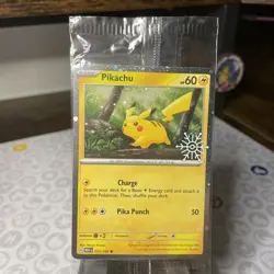 (SEALED) Pikachu - 025/165 Stamped Promo (Holiday Calendar) Pokemon TCG - Image 1