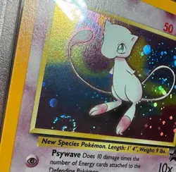 PSA 8 MEW 9 WOTC BLACK STAR PROMO HOLO SWIRL POKEMON LEAGUE NM- MINT - Image 3