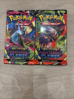 Pokemon Phantasmal Flames Booster Packs - FACTORY SEALED 2 Packs - Image 1