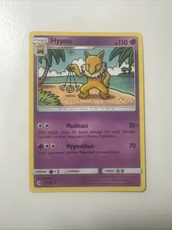 Pomemon Hypno 60/149 Pokemon Sun & Moon Base Set Nm - Image 1