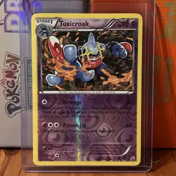 Toxicroak 63/113 Pokemon TCG BW: Legendary Treasures Reverse Holo NM - Image 1