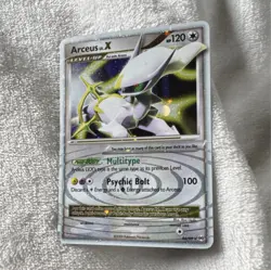 Pokemon Arceus LV.X Rare Holo Platinum: Arceus 96/99 120 HP Level Up - Image 1