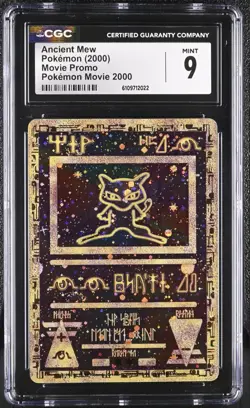 CGC 9 Mint Ancient Mew Pokemon 2000 Movie Promo - Image 1