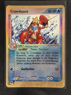 Pokemon Crawdaunt 3/97 EX Dragon Reverse Holo Rare 2003 - Image 1