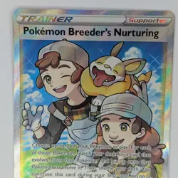 Pokemon Breeder's Nurturing Darkness Ablaze 188/189 Holo Full Art Pokemon TCG - Image 2