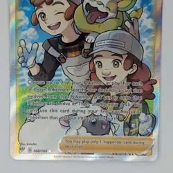 Pokemon Breeder's Nurturing Darkness Ablaze 188/189 Holo Full Art Pokemon TCG - Image 3