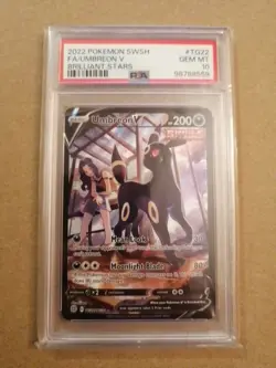 Pokemon Umbreon V TG22/TG30 Brilliant Stars Holo PSA 10 - Image 1