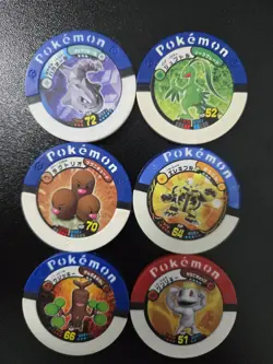 Rare Pokemon Poker Chips Japanese Arcade Tretta Battrio Lot of 18 ft. Moltres - Image 3
