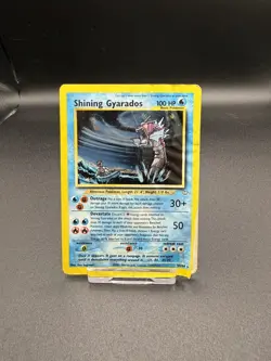 Pokemon TCG Shining Gyarados Holo Card Neo Revelation 65/64 DMGD - Image 1