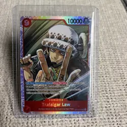 One Piece- Trafalgar Law - OP14-009 -The Azure Sea's Seven Foil- Super Rare - Image 3